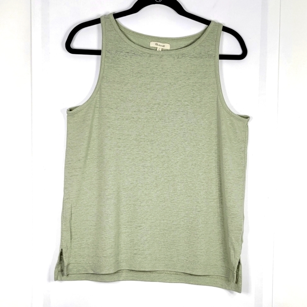 Madewell Linen Tank Top #576 Size M